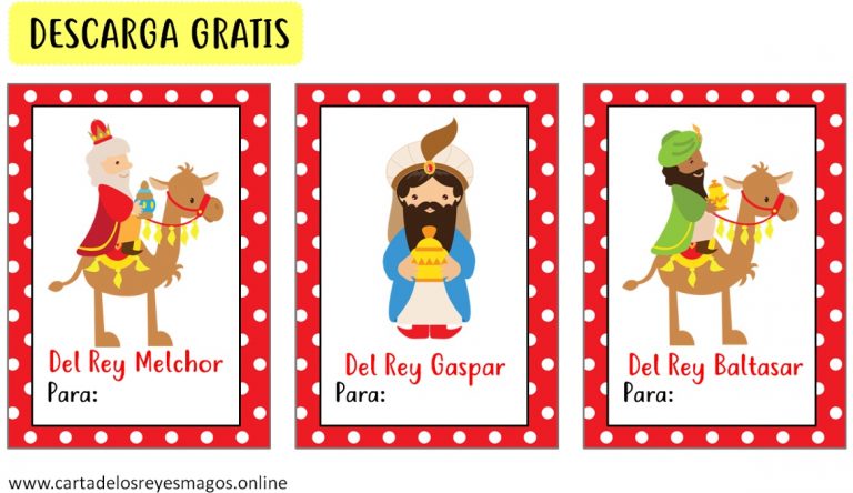 kit Imprimible de Reyes Magos, etiquetas, tarjetas y cajas para imprimir